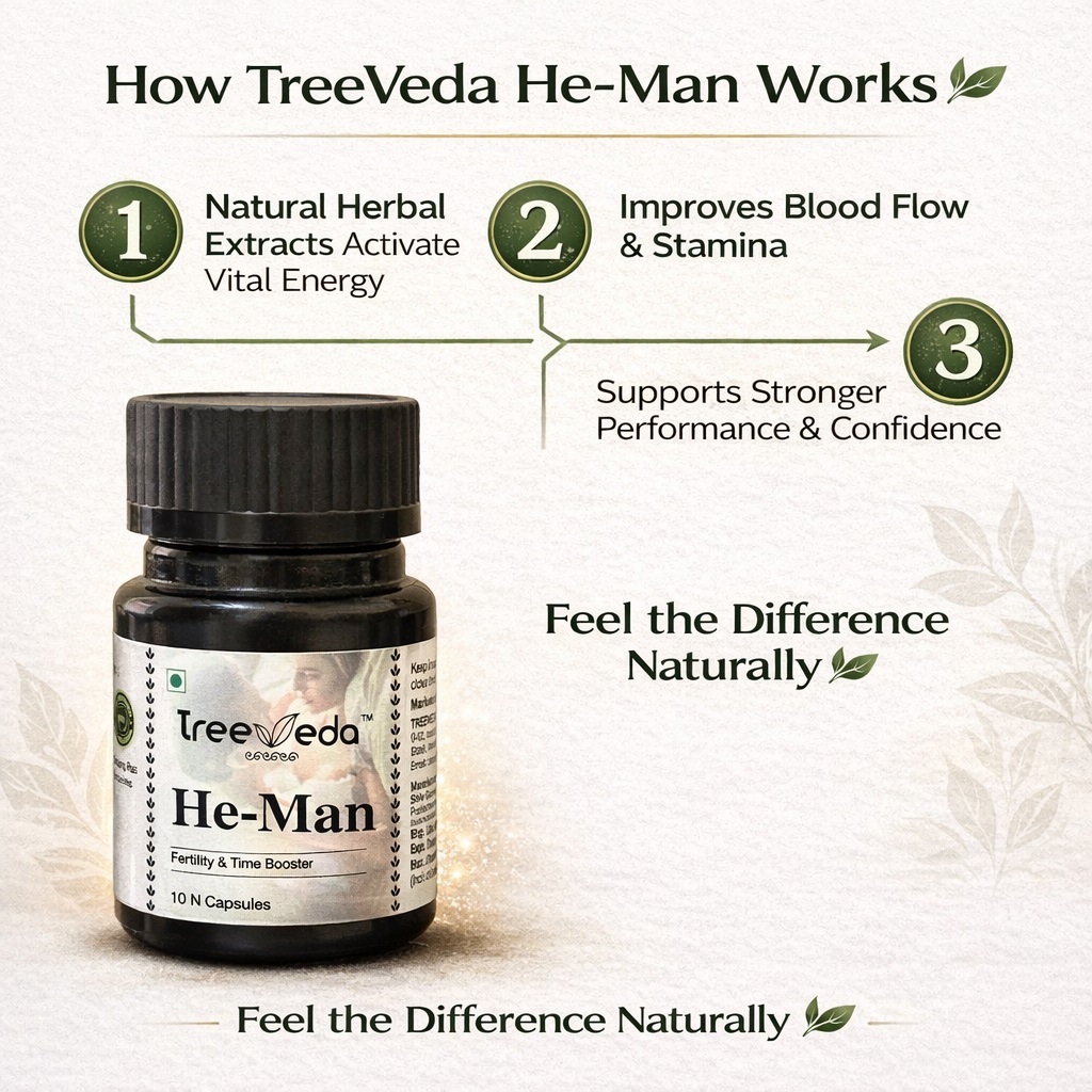 Ayurvedic Timing & Stamina Booster for Men | Fertility Support Capsules | 100% Ayurvedic Capsules