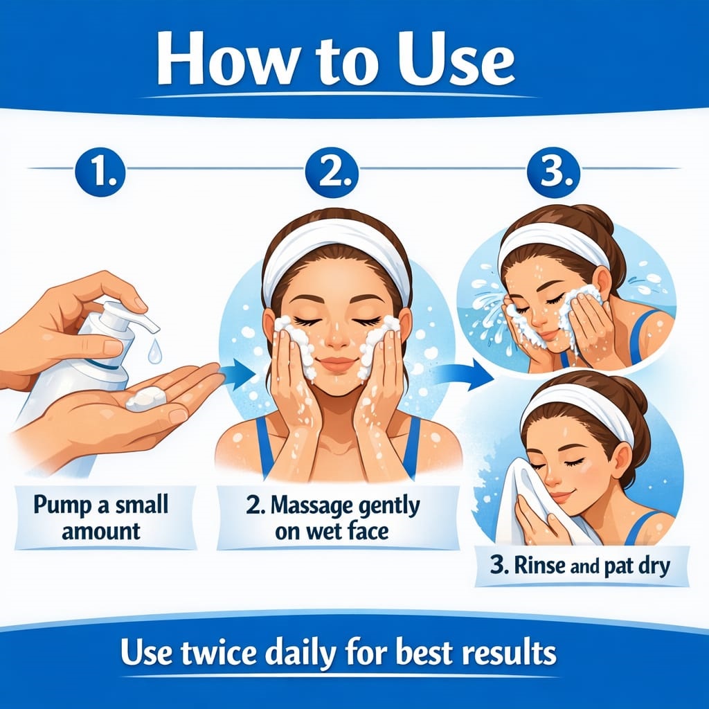 Deep Cleanser Face Wash | Gentle Cleanser for Women & Men | Facewash for Dry, Oily & Combination Skin | Brightening Vitamin C & Kojic Acid