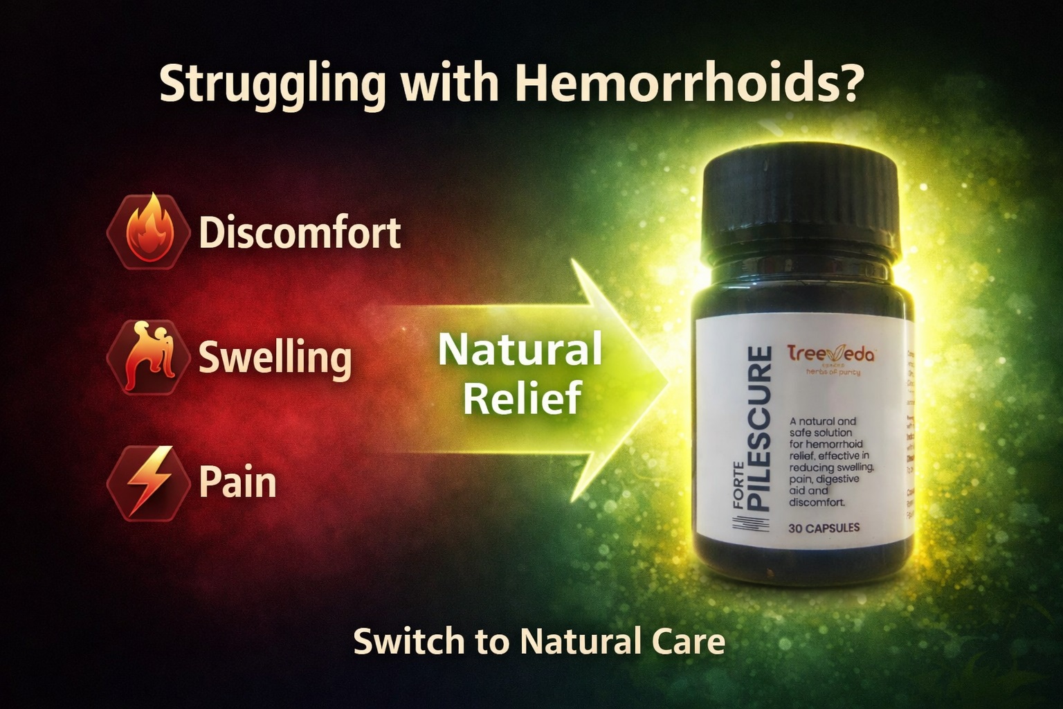 Treeveda Forte Pilescure Capsule – Best Medicine for Piles Pain Relief | Ayurvedic Treatment for Piles & Anal Fissure | Piles Capsules for Swelling Relief | 30 capsules 1 best medicine for piles; best medicine for piles pain relief; treatment for piles; piles best treatment; best piles treatment; anal fissure; anal fissure treatment; ayurvedic treatment for fissure; anal fissure ayurvedic treatment; piles medicine; piles ki medicine; piles ka ilaj; piles ki dawa; piles pain relief tablet; best piles pain relief tablet; piles pain relief medicine; piles capsules; piles swelling how to reduce; how to reduce piles swelling; Effective Home Remedies for Piles; Home Remedies for Piles;